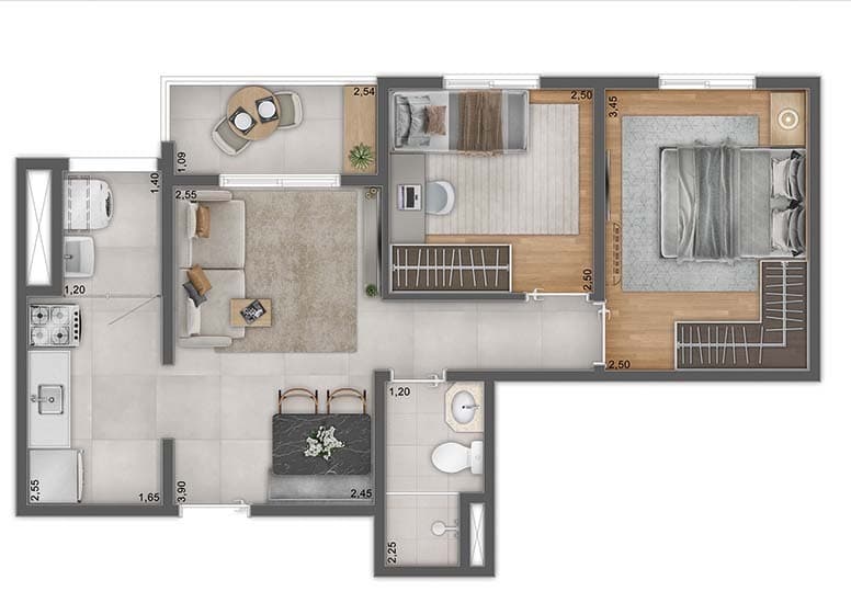 Planta 2 — Unni by Plano&Plano Felicitá
