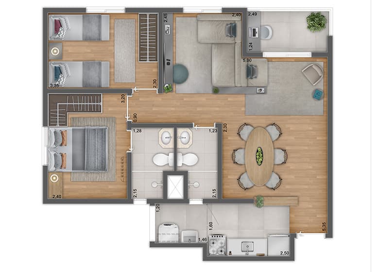 Planta 5 — Unni by Plano&Plano Felicitá