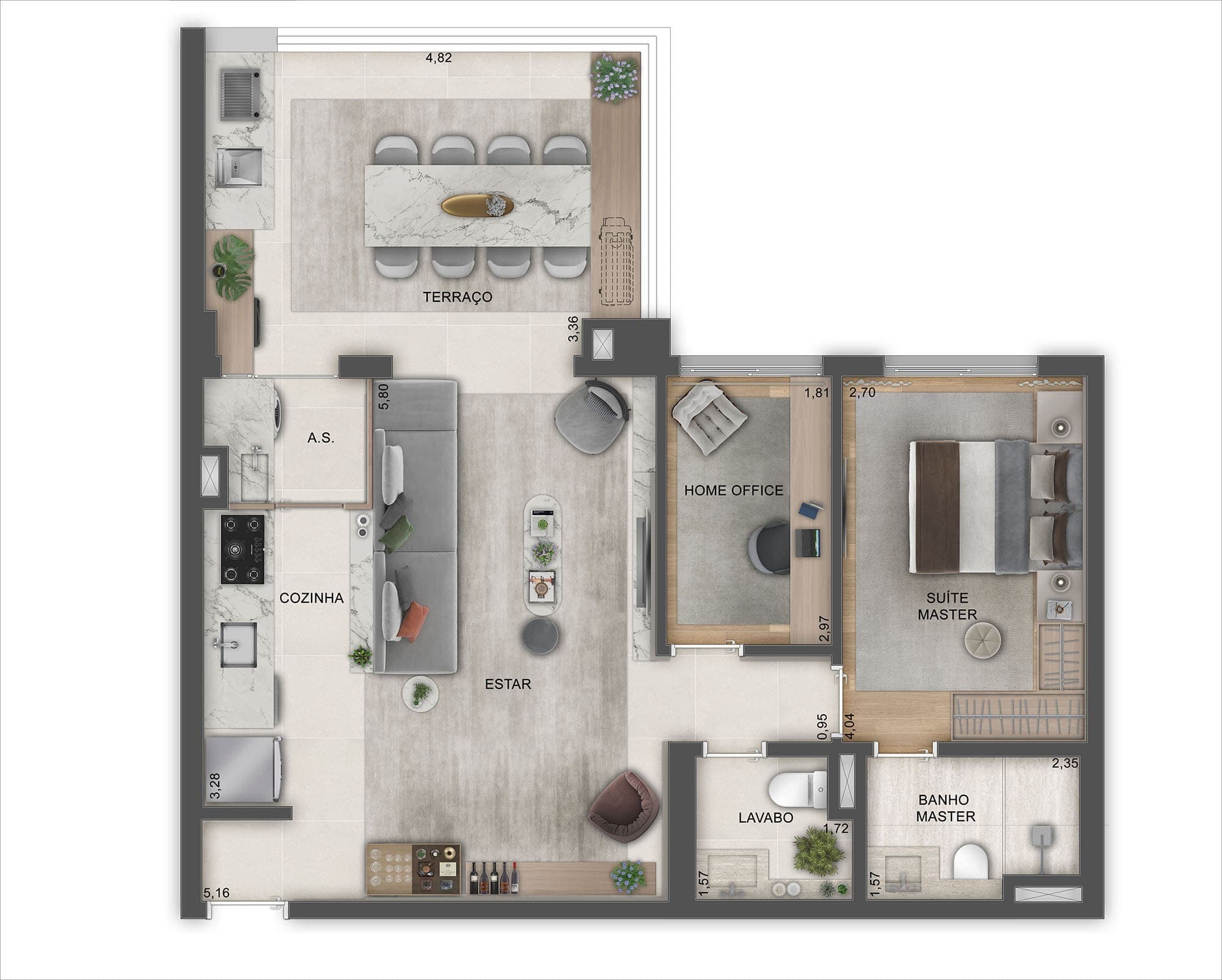 Planta 3 — Recanto Oliveiras - Fase 1