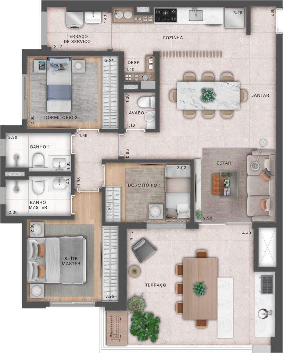 Planta 4 — Recanto Oliveiras - Fase 1