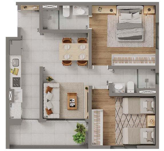 Planta 4 — Mirad - Residencial