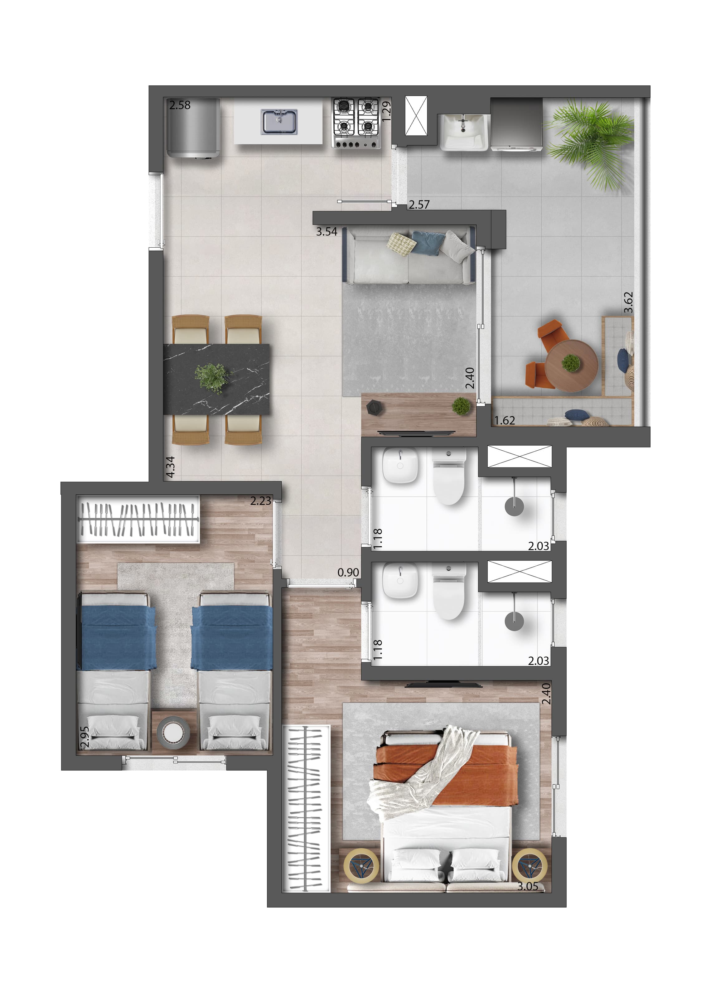 Planta 1 — Altos Santana