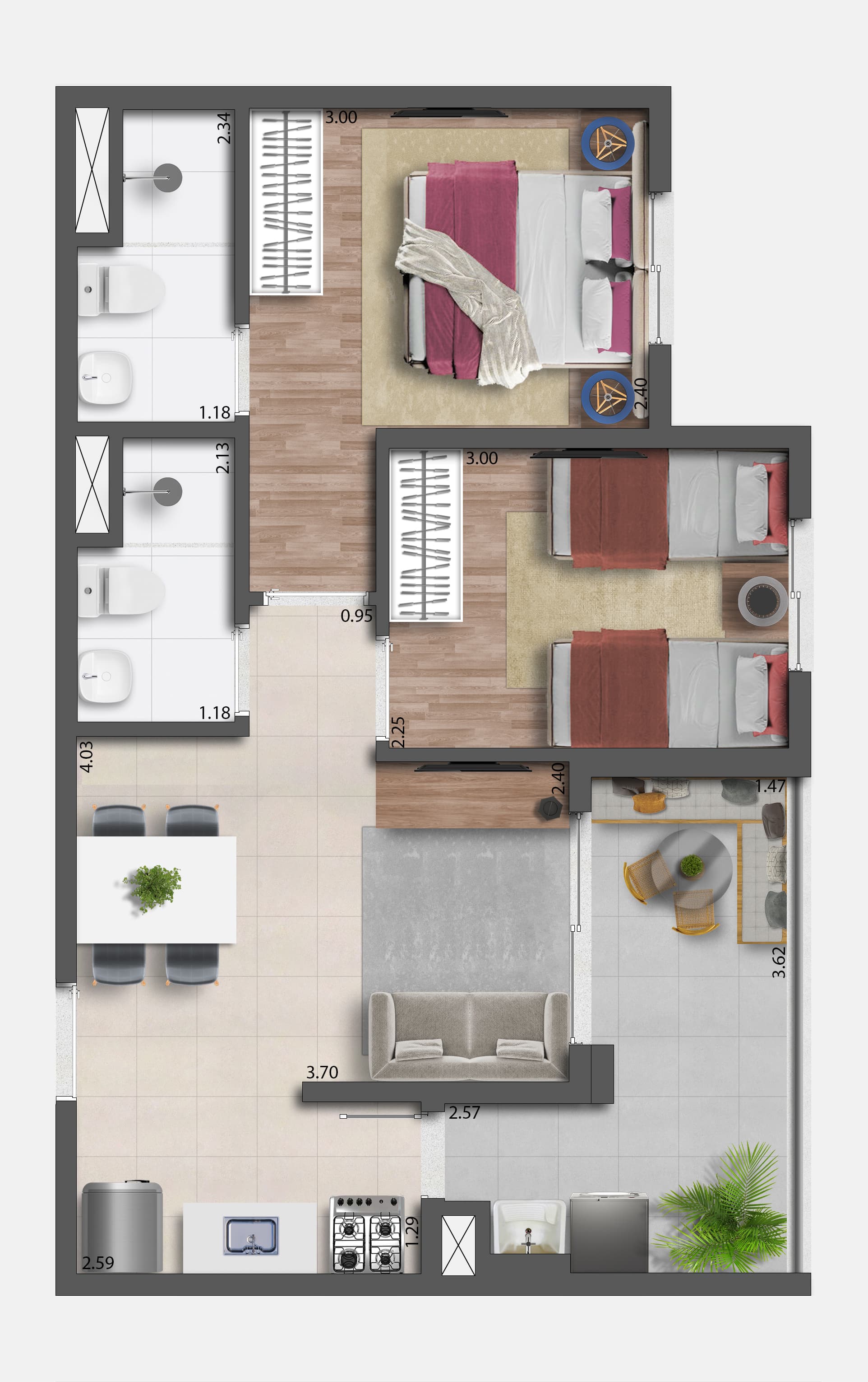 Planta 3 — Altos Santana