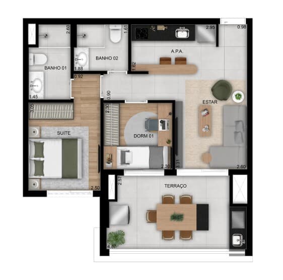 Planta 4 — Club Station Parque Vila Ema - Residencial