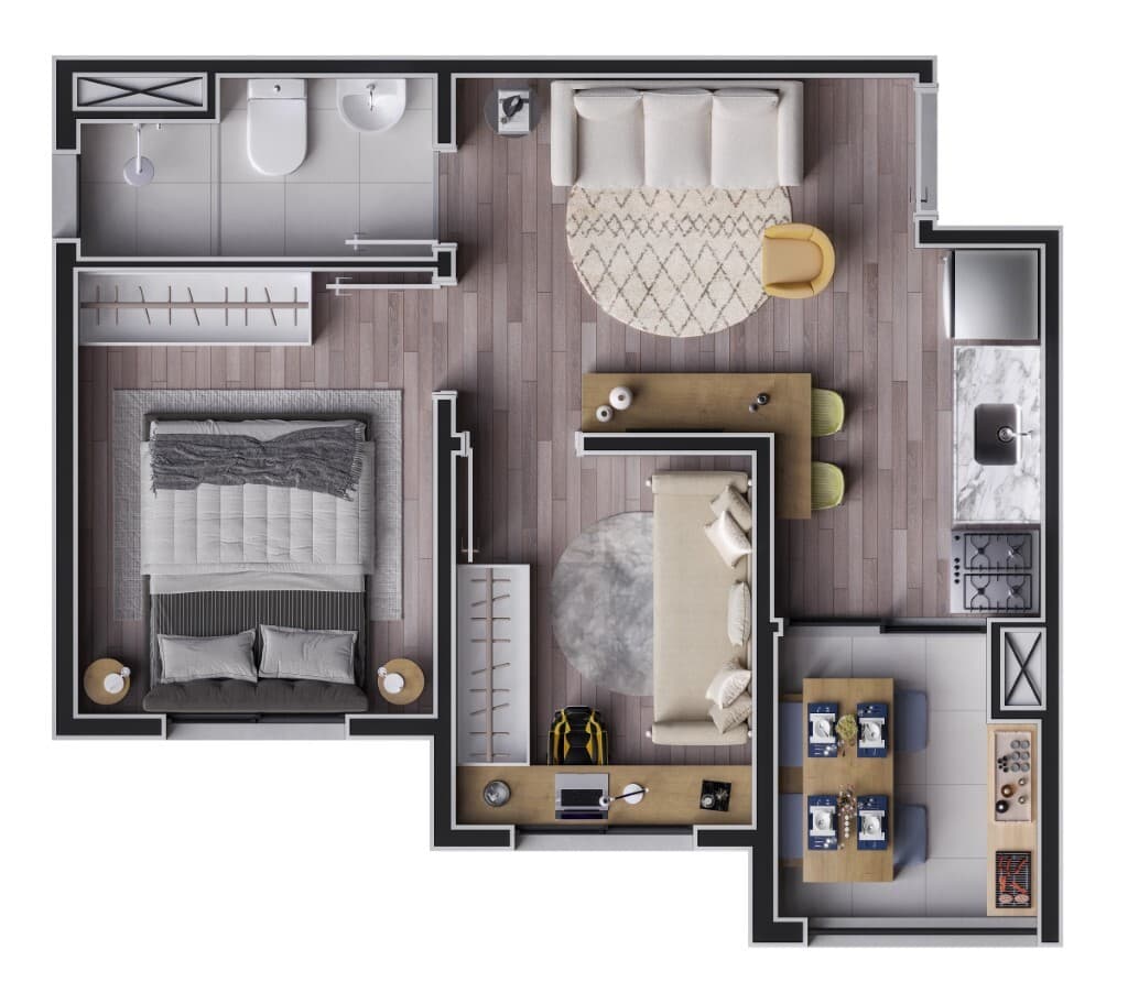 Planta 4 — Mundo Apto Inajar - Residencial