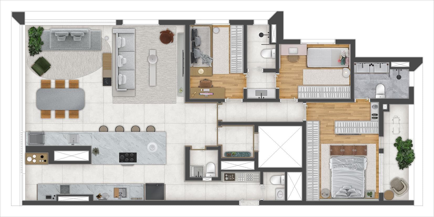 Planta 4 — Axis Campo Belo