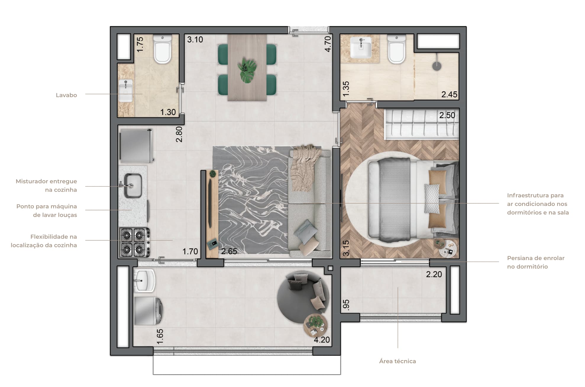 Planta 5 — Quattri Cyrela Vila Mariana