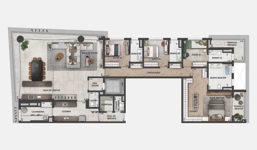 Planta 3 — Lindenberg Vista Brooklin - Residencial