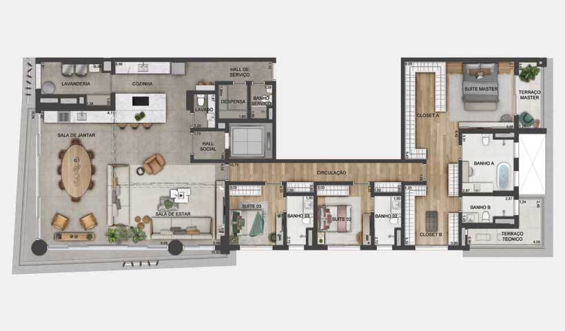 Planta 4 — Lindenberg Vista Brooklin - Residencial