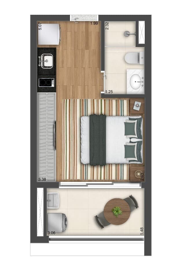 Planta 2 — The Collection Vila Clementino - NR