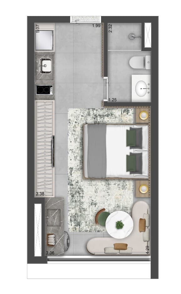 Planta 3 — The Collection Vila Clementino - NR