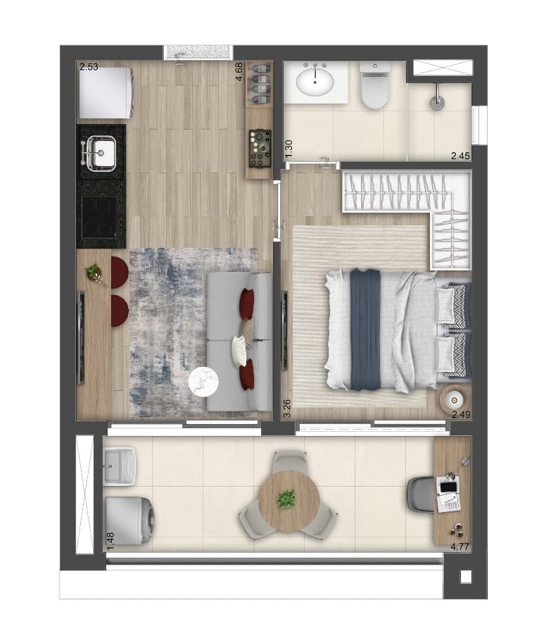 Planta 4 — The Collection Vila Clementino - NR