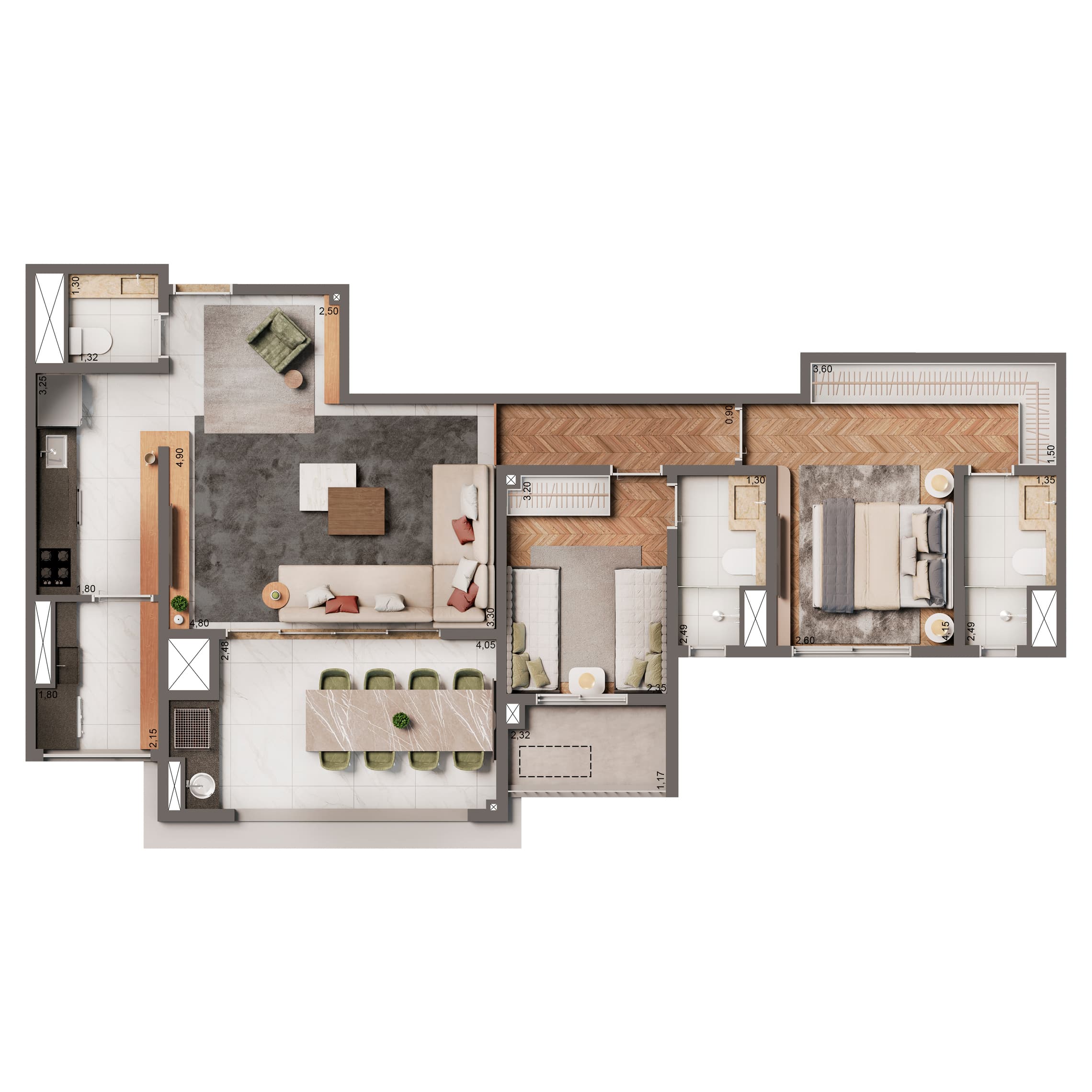 Planta 2 — The Edition by Living Vila Mariana