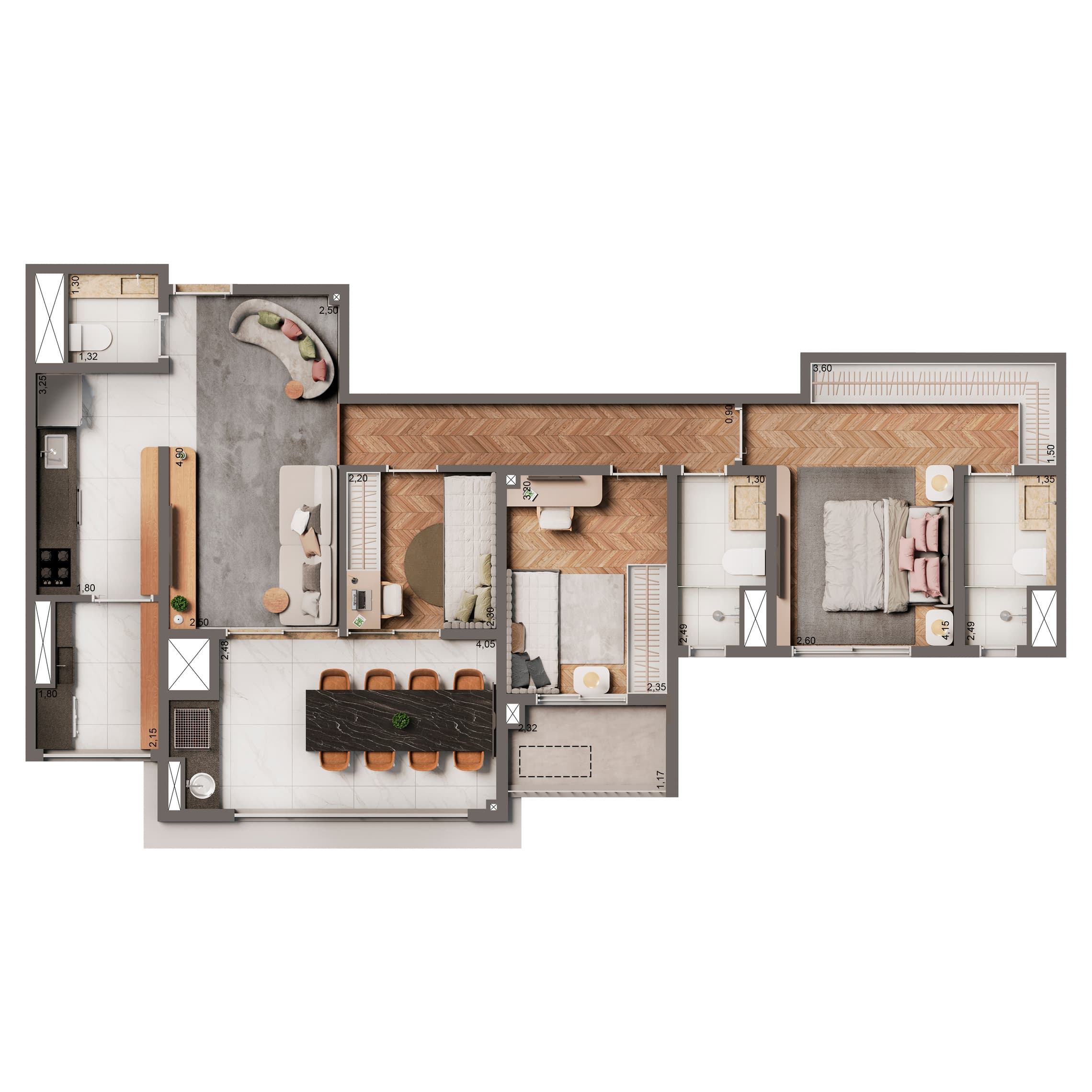 Planta 3 — The Edition by Living Vila Mariana