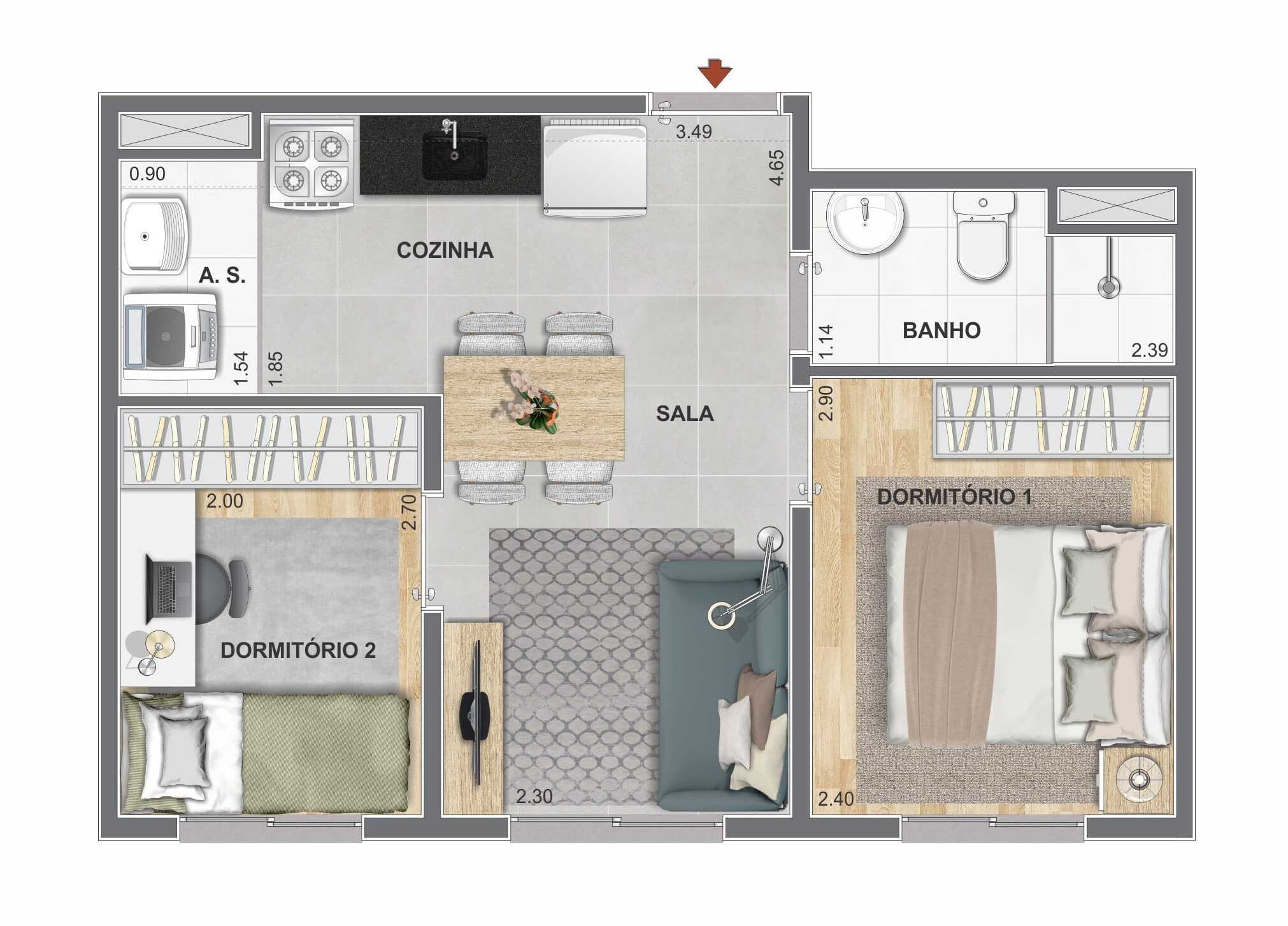 Planta 2 — Cidade Mooca Duomo