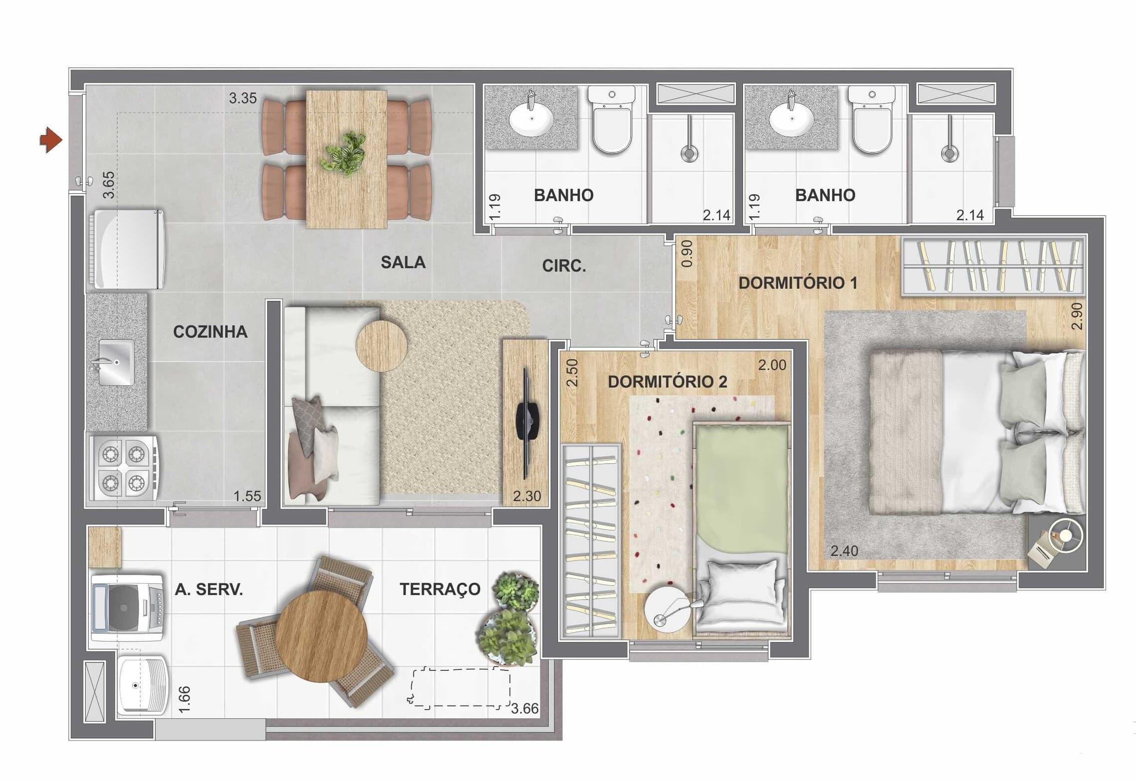 Planta 5 — Cidade Mooca Duomo