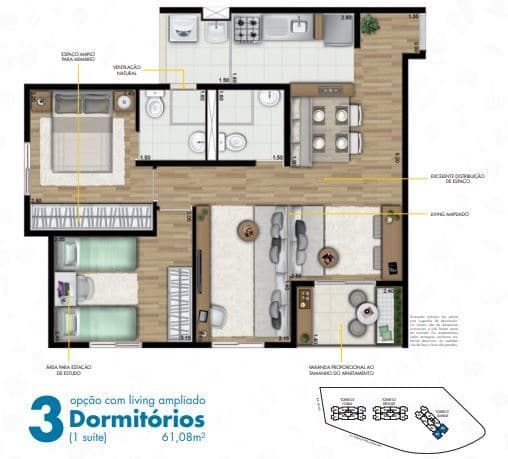 Planta 3 — HomeClub Carrão