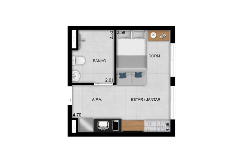 Planta 3 — Praça Diálogo Patriarca - NR