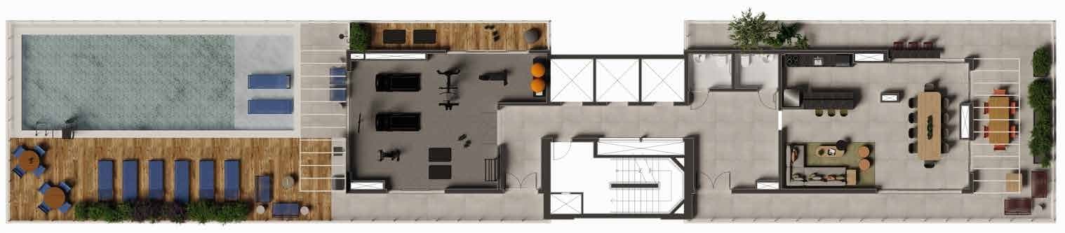 Planta 3 — Boulevard Vila Romana