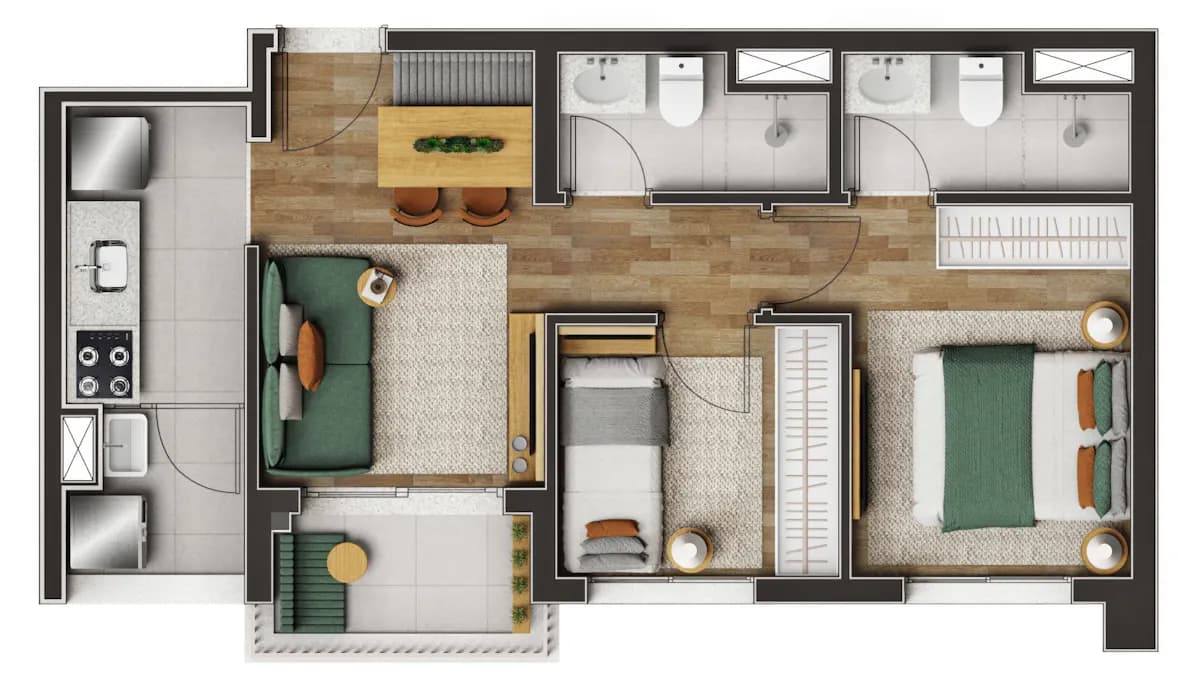 Planta 2 — Boulevard Vila Romana
