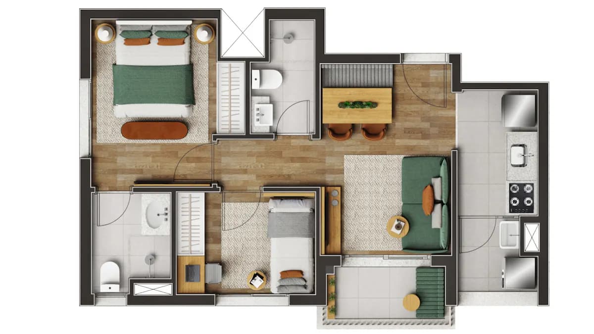 Planta 6 — Boulevard Vila Romana