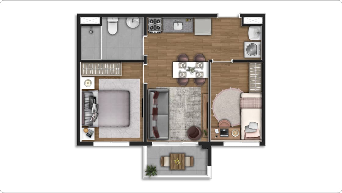 Planta 6 — Bosque Ipiranga - Residencial - Fase 1