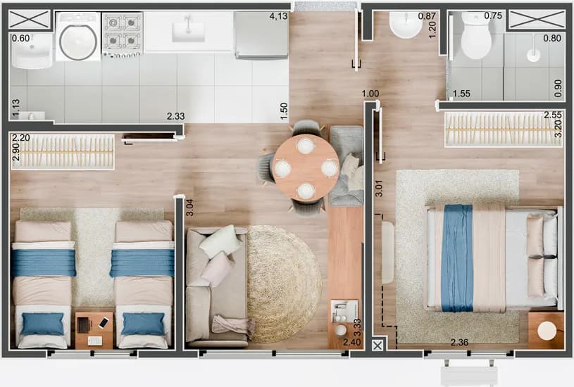 Planta 6 — HM Smart Barra Funda