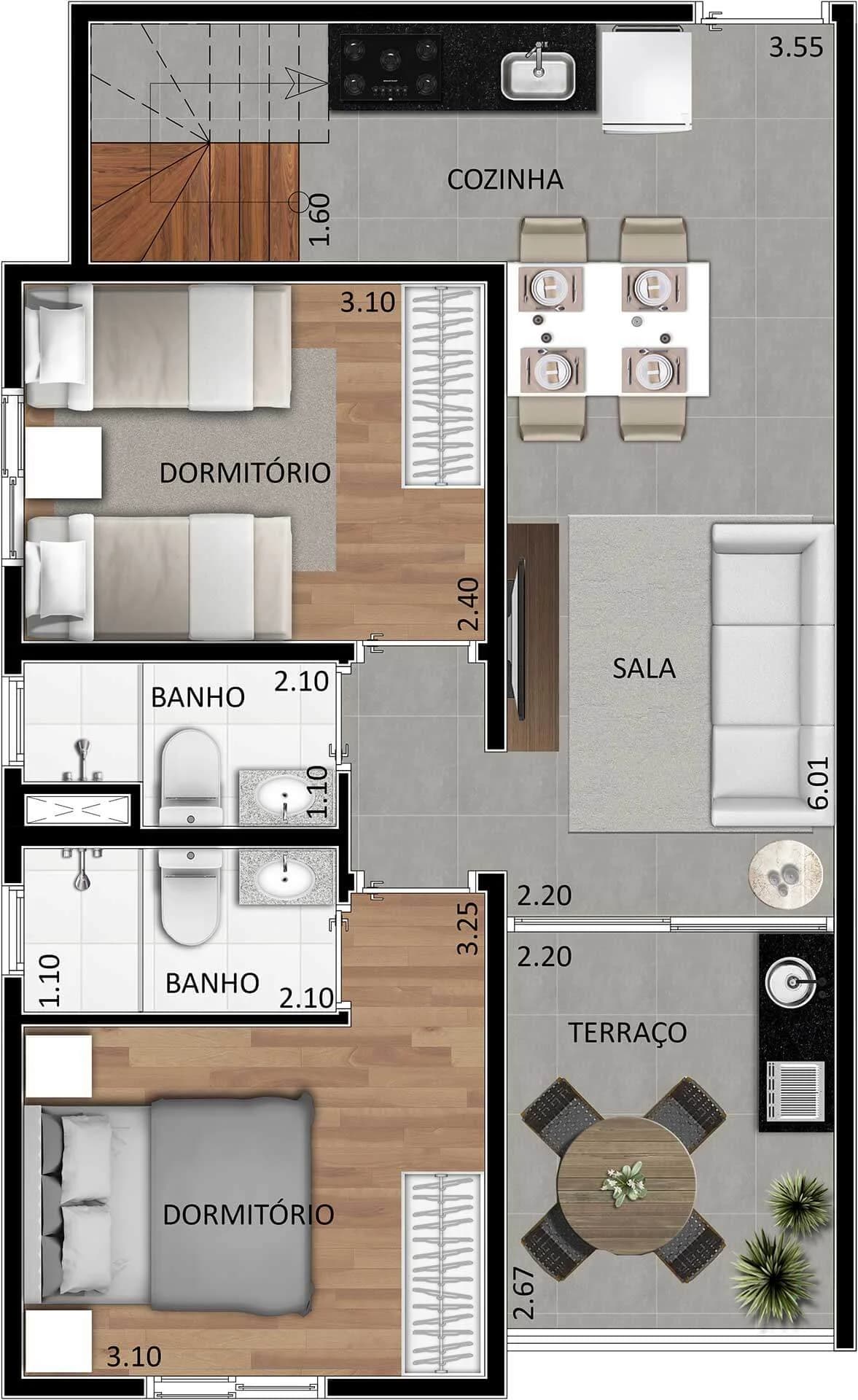 Planta 4 — Porto Real