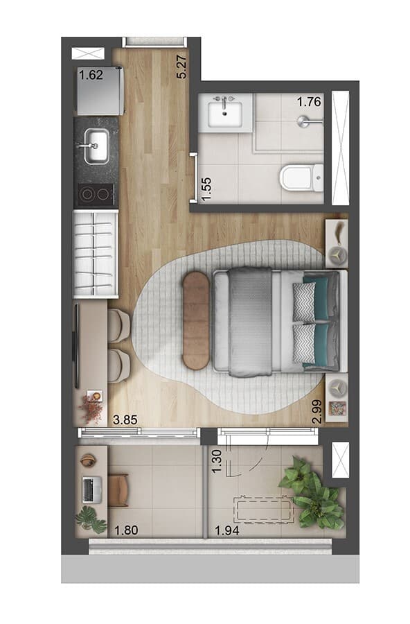 Planta 3 — Roya Perdizes - NR