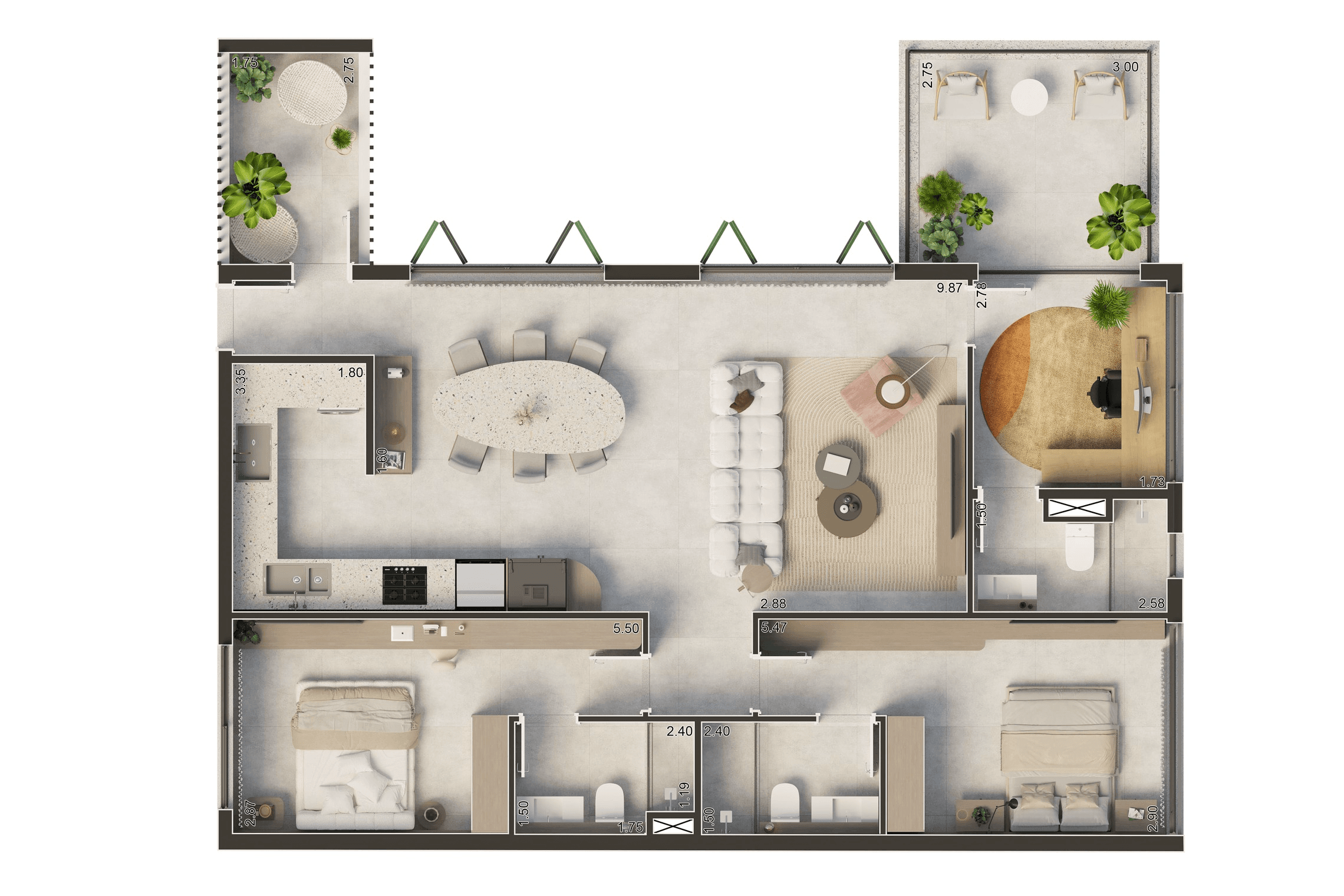 Planta 6 — Casa Vertical Apinajés