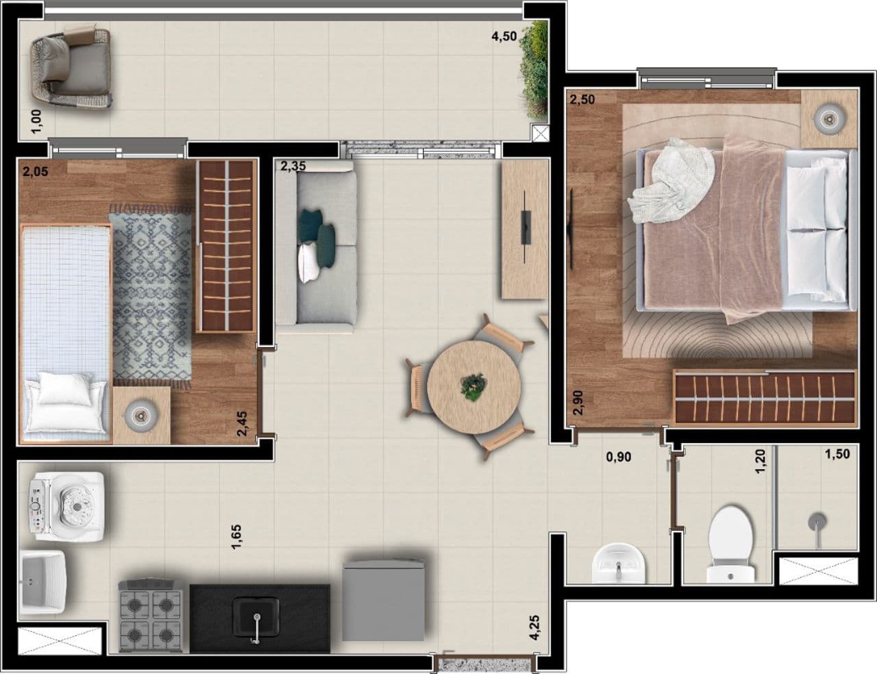 Planta 2 — Auge Morumbi - Residencial