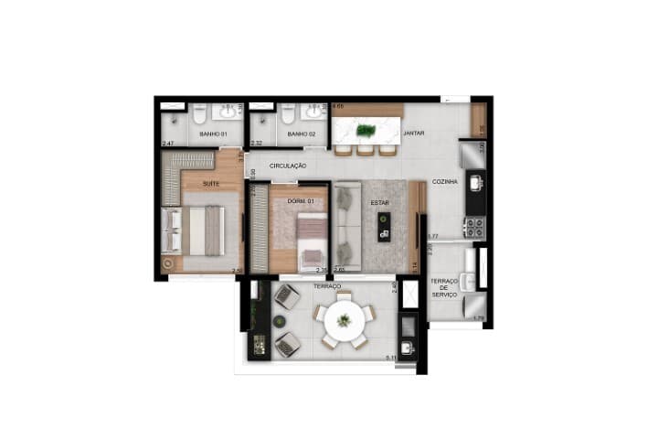 Planta 4 — Prisma Condomínio Clube Vila Ema - Residencial