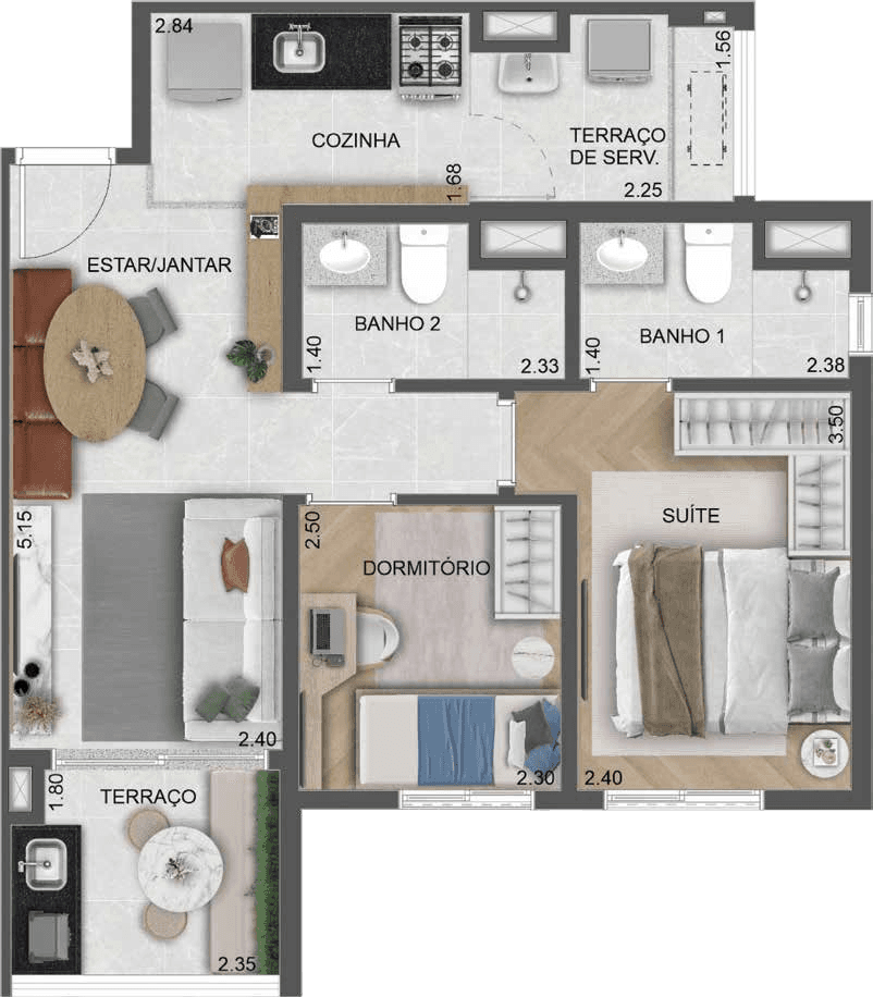 Planta 4 — Villares Parada Inglesa - Residencial