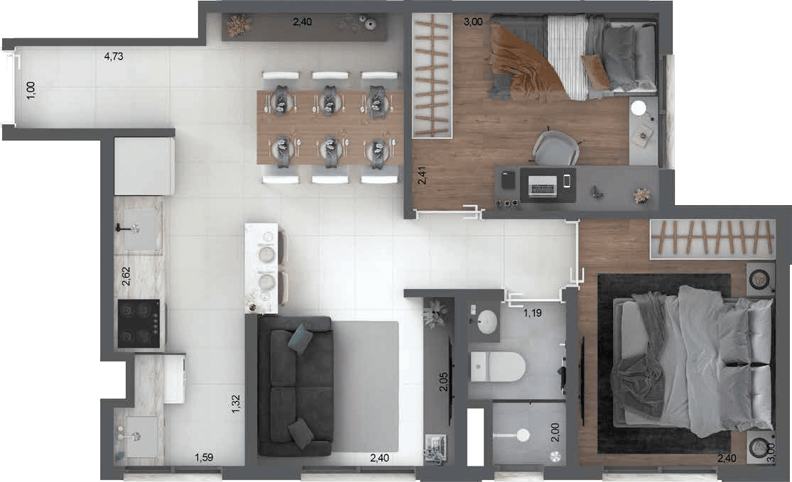 Planta 4 — Pleno Sacomã