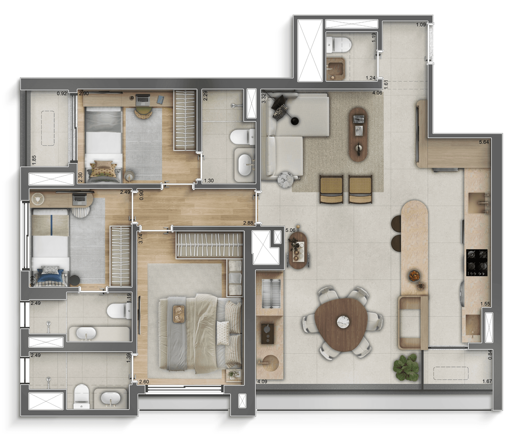 Planta 3 — Scena Vila Romana