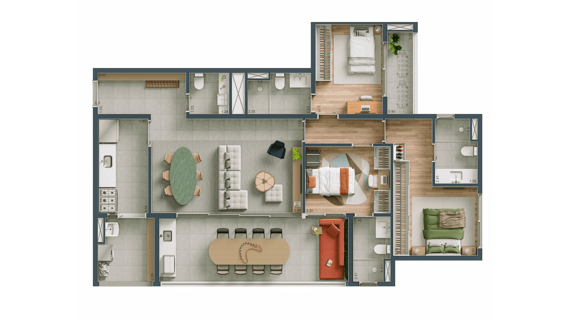 Planta 1 — Maison Diogo By Fibra - Residencial