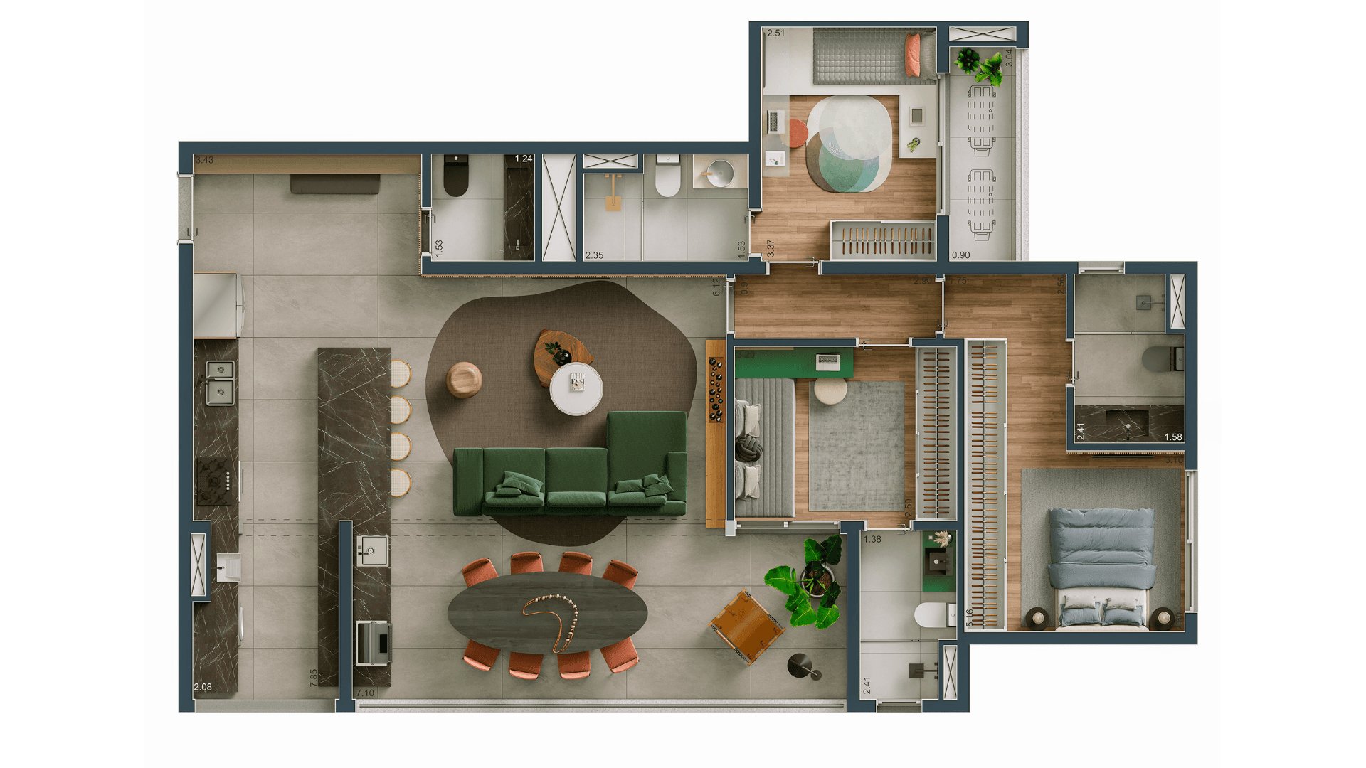 Planta 2 — Maison Diogo By Fibra - Residencial