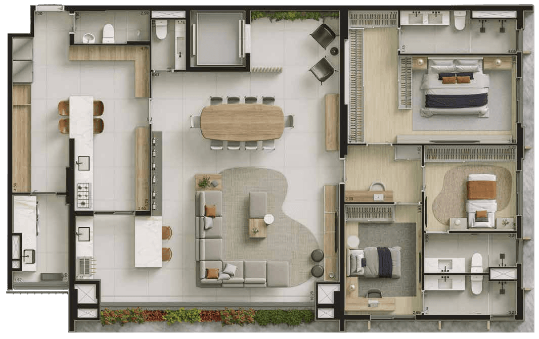 Planta 3 — Bosque Vila Nova