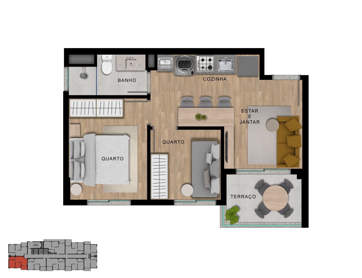 Planta 3 — Up Select Vila Sônia - Residencial