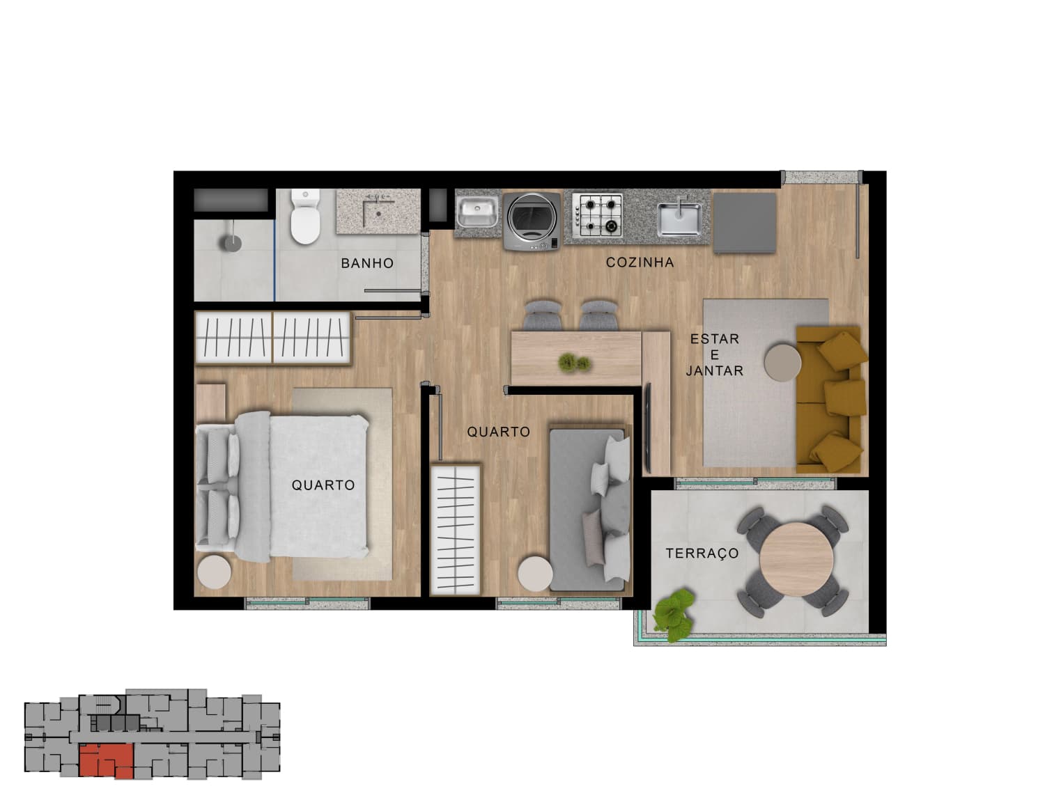 Planta 4 — Up Select Vila Sônia - Residencial