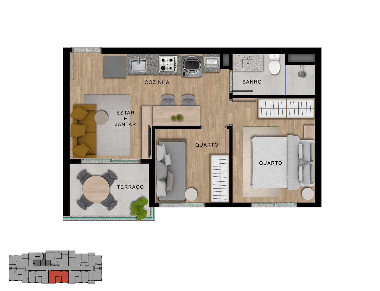 Planta 5 — Up Select Vila Sônia - Residencial