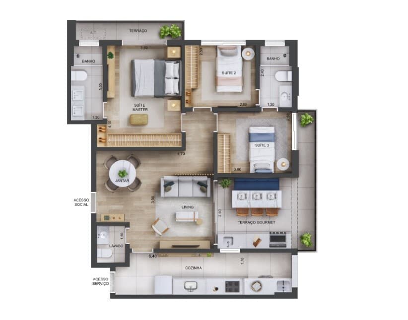 Planta 1 — Excellence Guedala