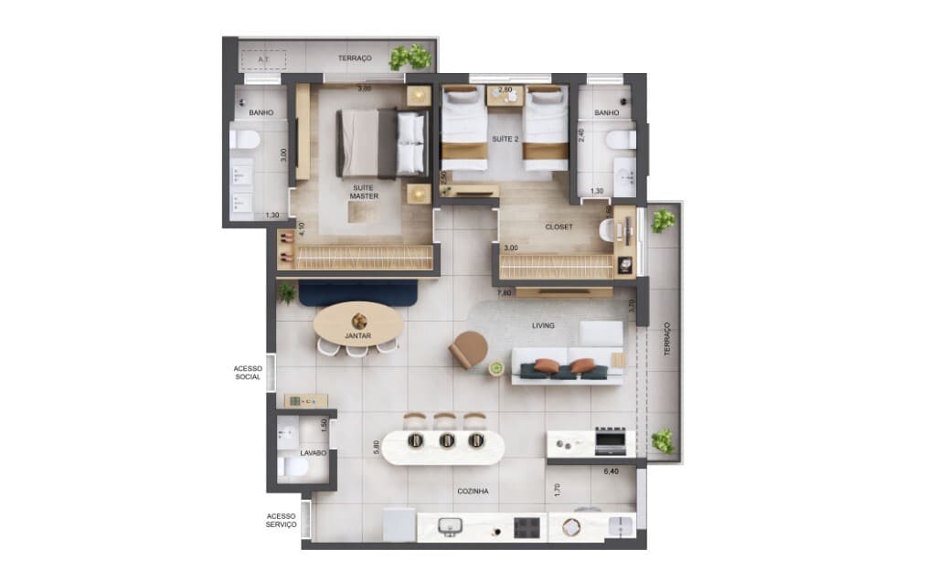 Planta 2 — Excellence Guedala