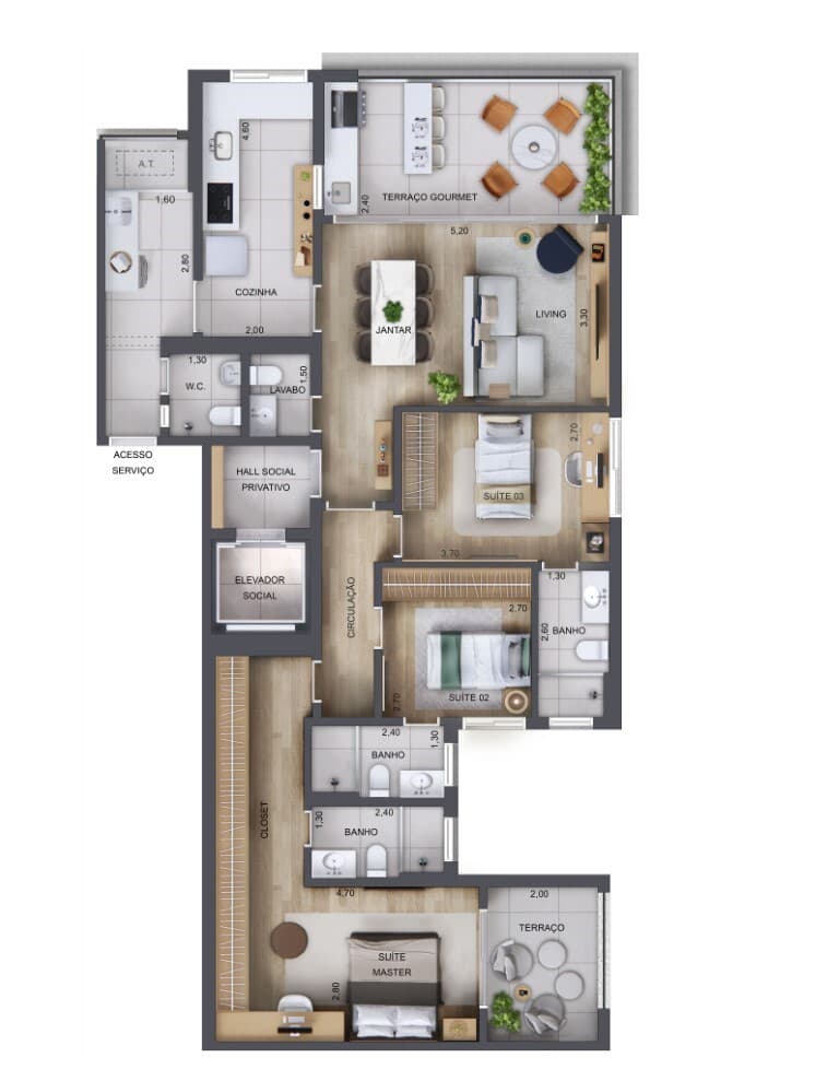 Planta 5 — Excellence Guedala