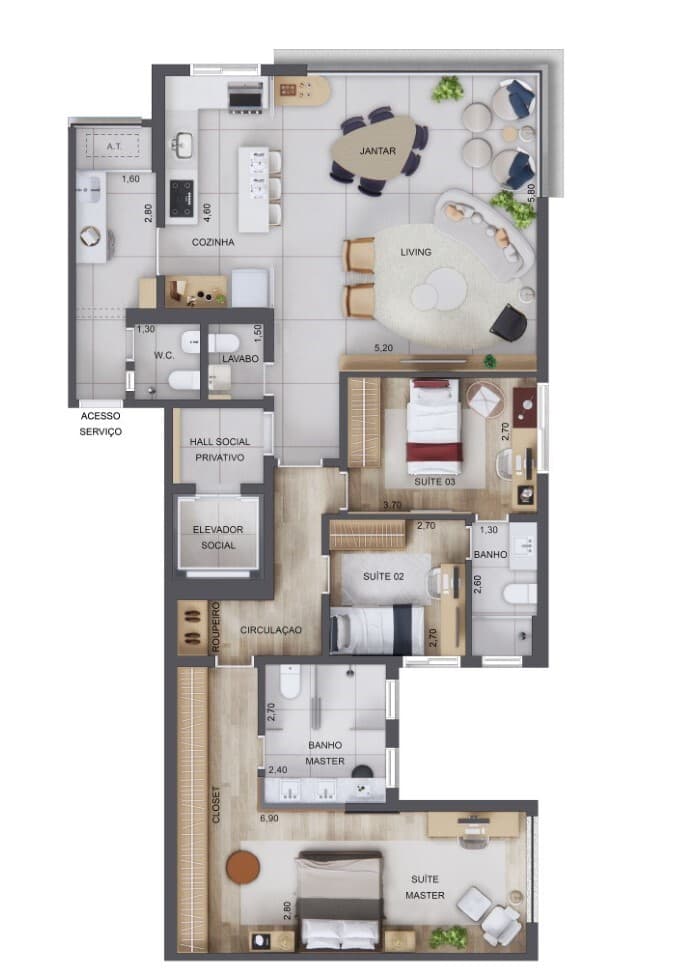 Planta 4 — Excellence Guedala