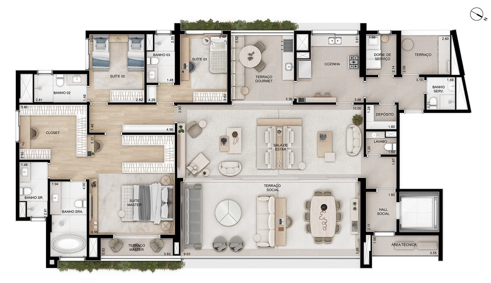 Planta 3 — Ampére Brooklin