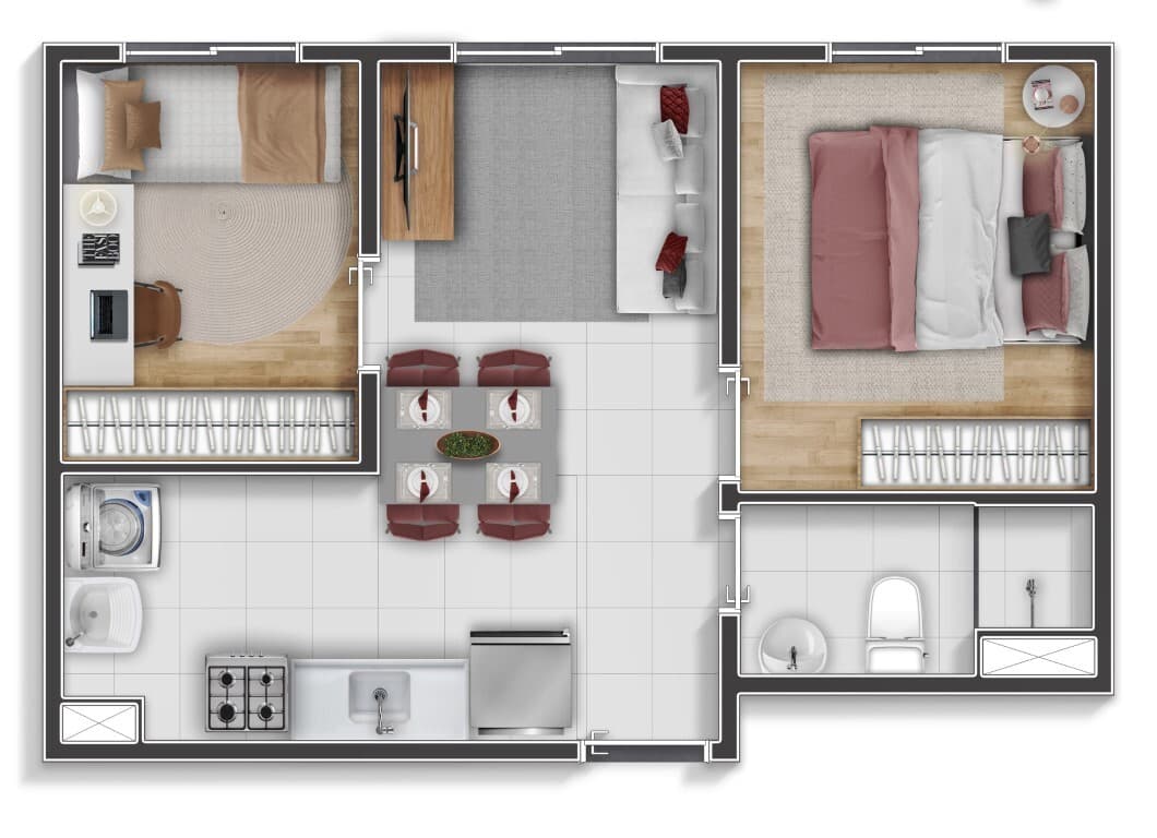 Planta 2 — Vibe Itaim - Fase 1
