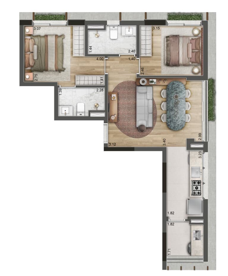 Planta 3 — 177 Jerônimo - Residencial