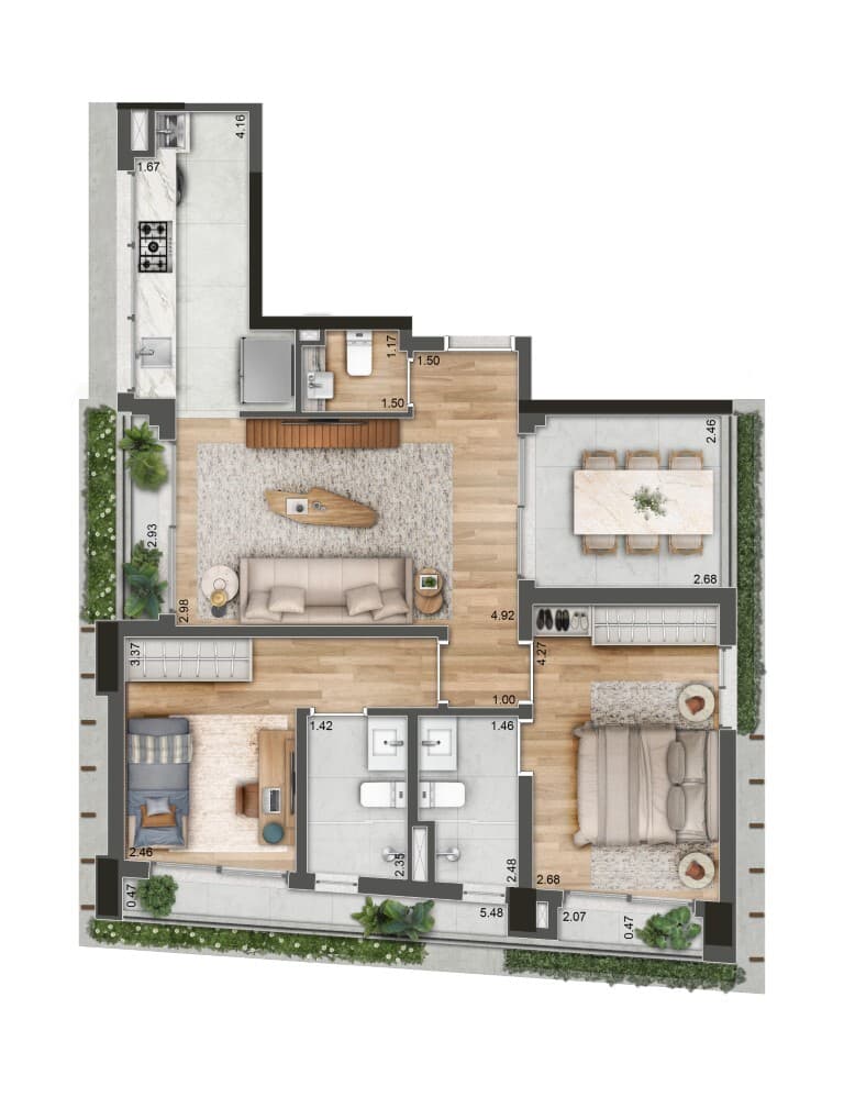 Planta 4 — 177 Jerônimo - Residencial