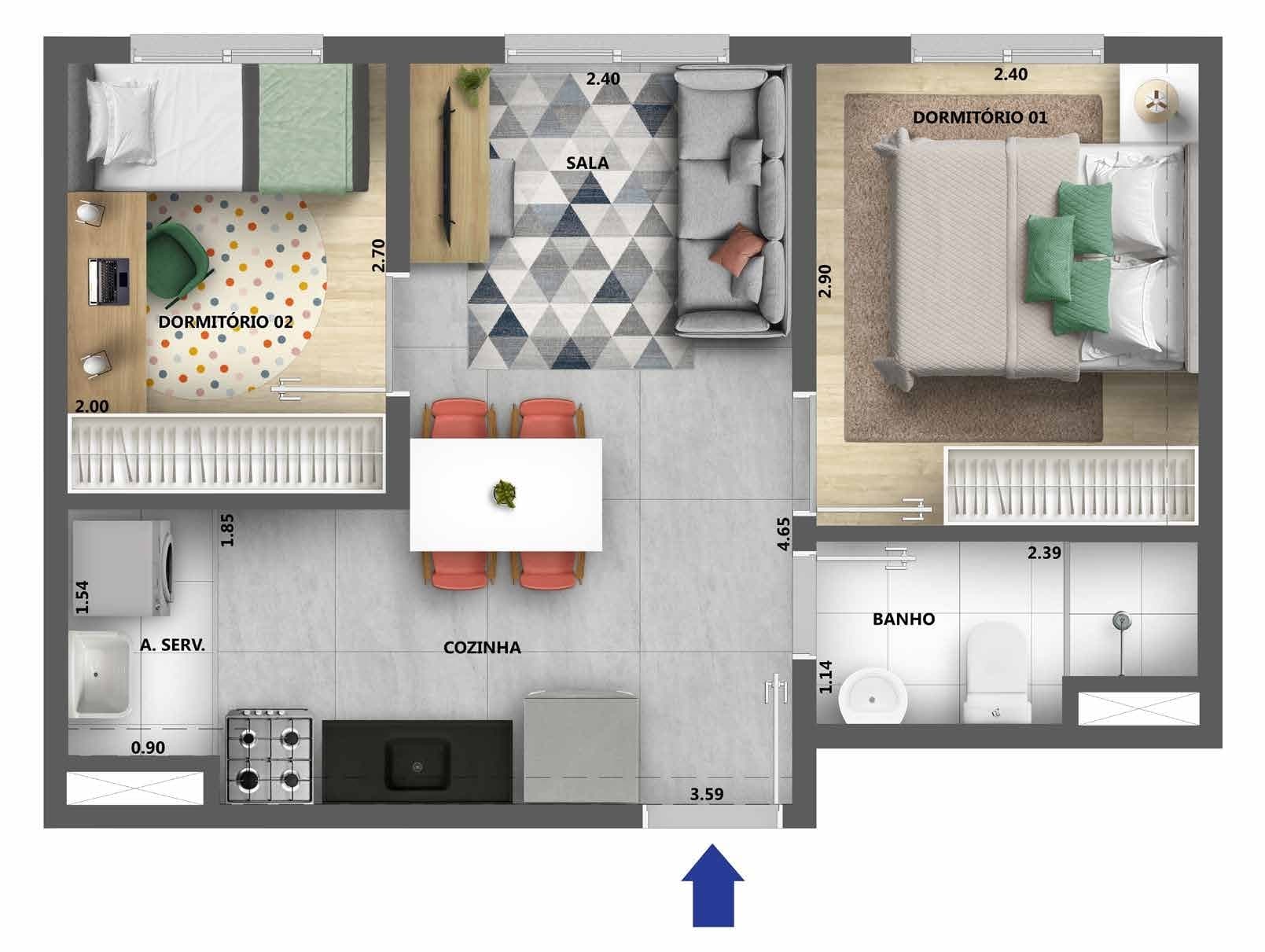 Planta 2 — Alto São Domingos